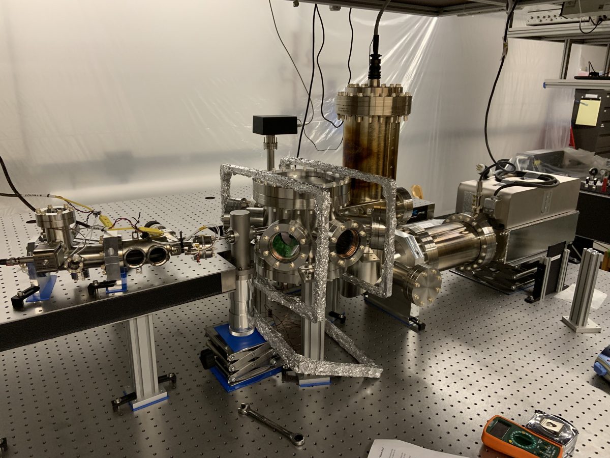 Strontium science chamber ultrahighvacuum bakeout completed